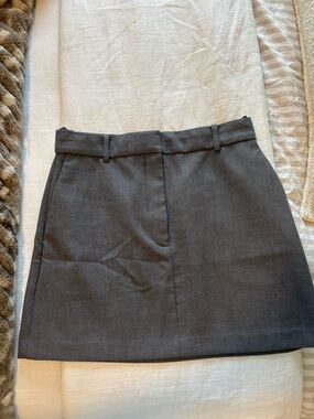 Aritzia Charcoal Mini Skirt